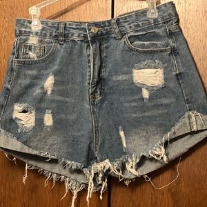 Shein, Size Large, Distressed Shorts , High Rise